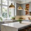 Cozy modern kitchen with renovated cabinetry and natural light, illustrating home renovations in Vaughan