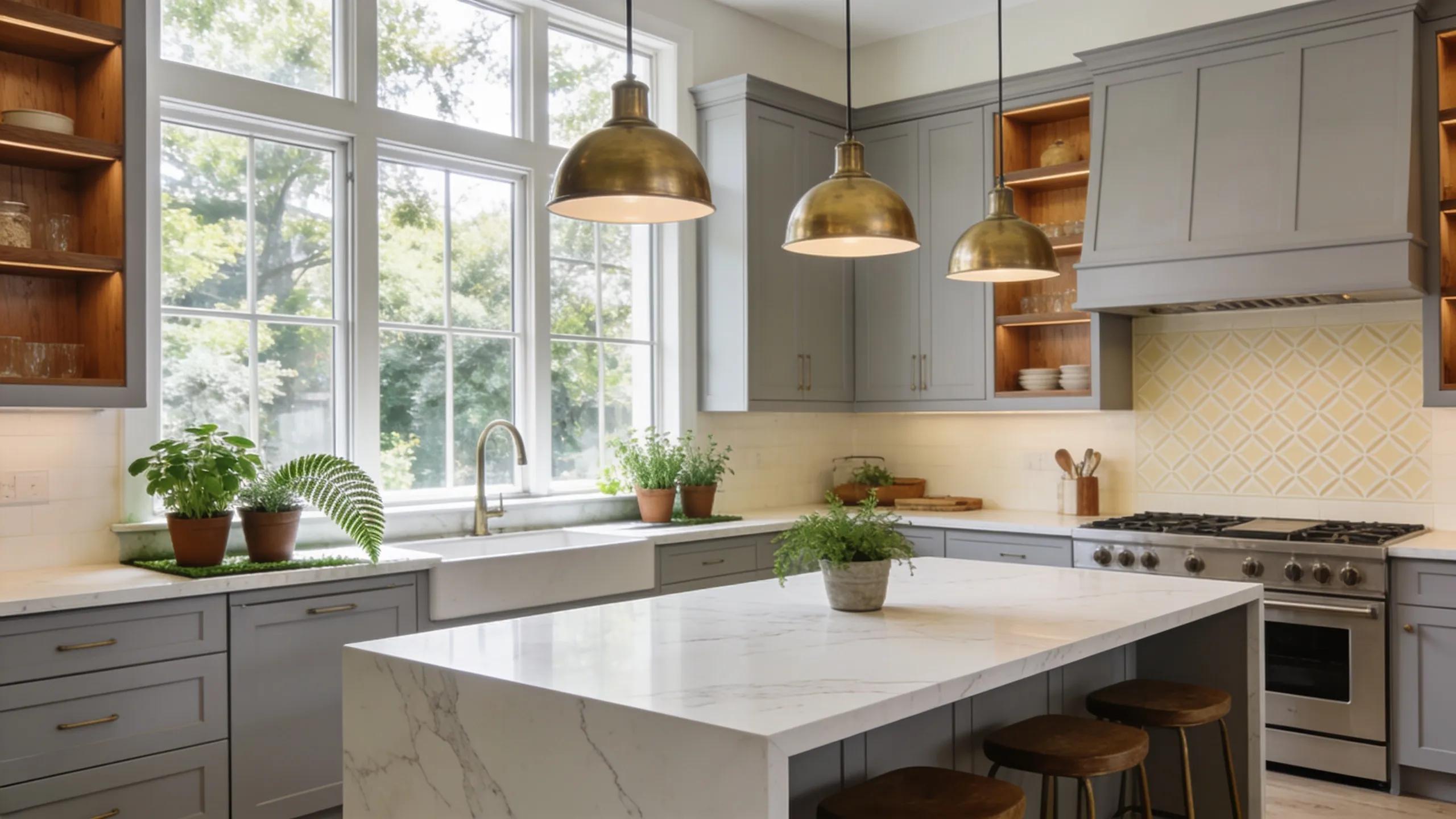 Cozy modern kitchen with renovated cabinetry and natural light, illustrating home renovations in Vaughan